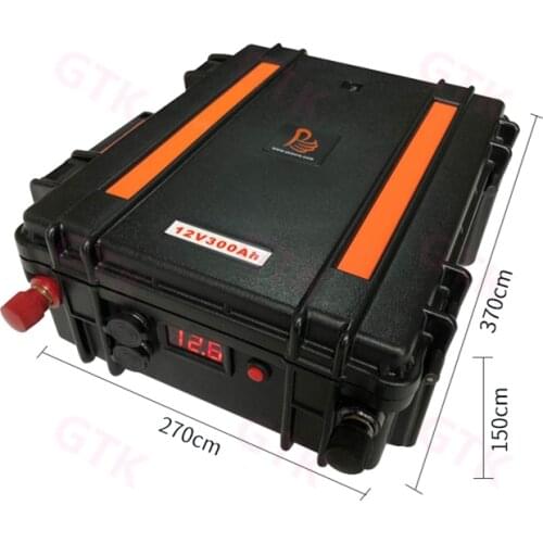 GTK 12V 200Ah 300Ah lithium lipo battery portable case high capacity for RV camping emergency power supply etc