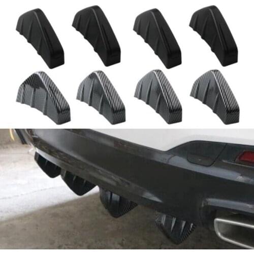 Carbon fiber pattern modified shark fin rear spoiler rear lip modified small surround bumper chassis decorative diversion