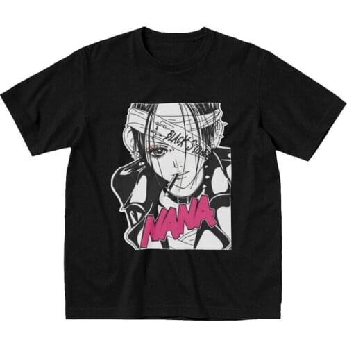 Nana Osaki Men T Shirt 100% Cotton Tee Tops Harajuku Anime Manga Tshirt Short Sleeved Printed T-shirt Clothes