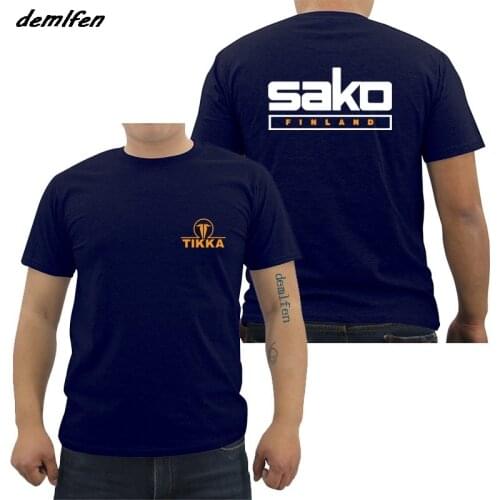 Hot Sale Fashion New Tikka By Sako Finland Firearms Logo Mens T Shirt Casual Summer Short Sleeve Cotton Tees Shirt