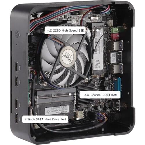 Desktop CPU Intel Core i7 11700 Core i5 11400 pre-install Windows11 2*DDR4 M.2NVME SSD Mini PC 4K display AC WiFi