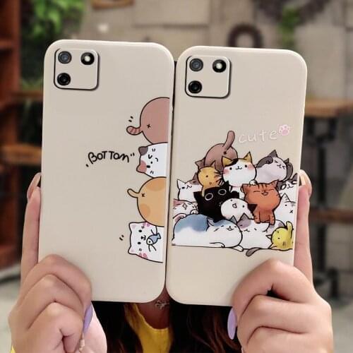 Solid color Camera all inclusive Phone Case For OPPO Realme C11 Simplicity Cartoon