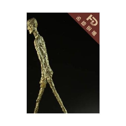 Dies Real Bronze Original Abstract carve to run about a person Modern Art Garden Decoration 100% real Brass Bronzeroom Art