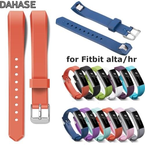 Ultra Smooth Silicone Watch Band for Fitbit Alta Watch Strap for Fitbit Alta HR Wristband Replacement Sport Belt Glossy Bracelet