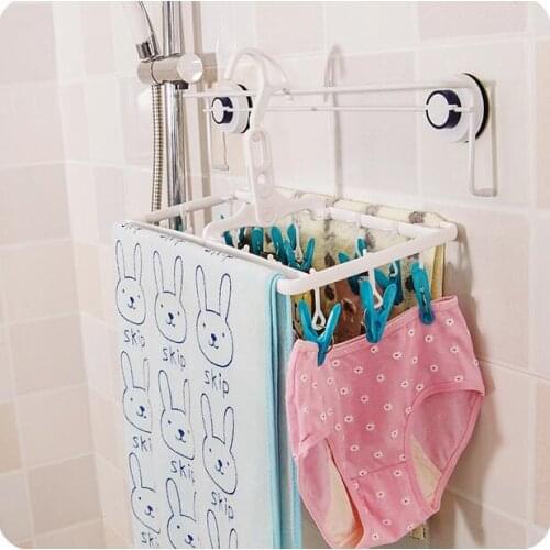 Folding Multifunctional Towel Racks Thickening Plastic Drying Rack Underwear Socks Drying Clip