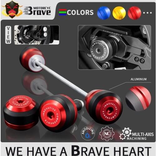 Front ＆ Rear Axle sliders Fork wheel protection Crash pad kit For YAMAHA Tmax 530 DX SX 2017 - 2019 TMAX 560 TECH MAX 2020 2021