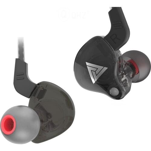 QKZ Copper Driver HiFi Sport Professional Earphone In Ear Earphone For Running With Microphone Earphone Music Earbuds AK6 CK6