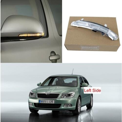 LED Mirror Light For Skoda Octavia A5 A6 2009 2010 2011 2012 2013 Left Side Rear Mirror LED Turn Signal Indicator Light Lamp