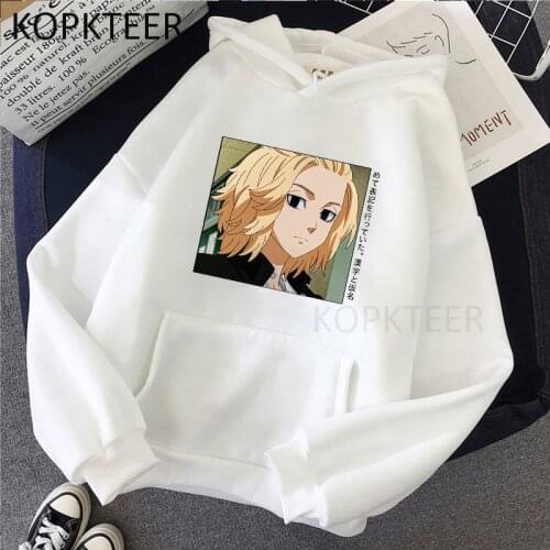 Anime Tokyo Revengers Hoodies Sano Manjiro Japanese Manga Cartoon Fashion Streetwear Harajuku Tops Long Sleeve Hooded Pullovers