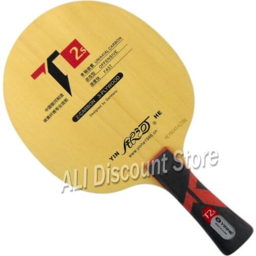 YINHE T-2S Table Tennis Blade (T2S, 3+2 Hinoki Carbon, PRIMORAC CARBONs Structure) T2 Racket Ping Pong Bat Paddle Paddle