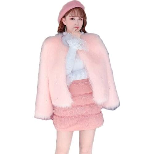 YXGDULV Fashionable Fur Coats