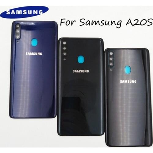 Back Battery Cover For Samsung Galaxy A20S A 20s SM-A2070 Door Rear Panel Housing Case Repair Replacement Parts With Camera Lens