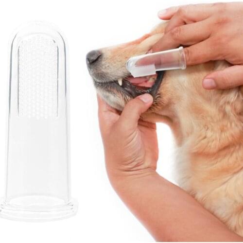 1pc Rubber Pet Finger Toothbrush Dog Toys Environmental Protection Silicone Glove For Dogs And Cats Clean Teeth Pet Accessories