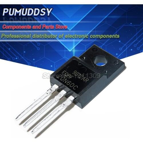 10PCS FQPF20N60 TO220 20N60 20N60C FQPF2060C FQPF20N60C TO-220F 20A600V IC