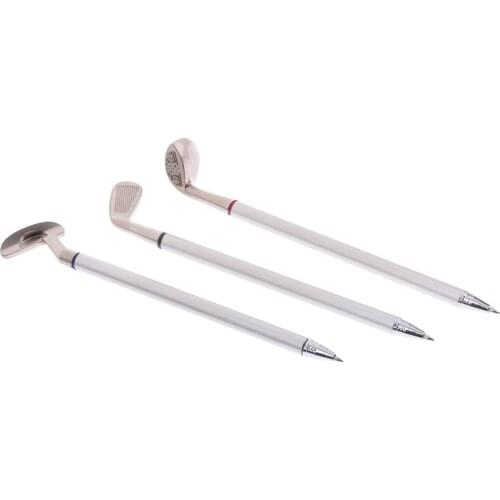 3Pcs Golf Club Pen Gel Ink Roller Ball Pens for Families, Friends, Classmate