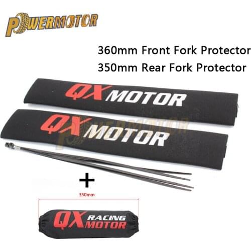 36cm Front Fork Protector 35cm Rear Shock Absorber Guard Wrap Cover For CRF YZF KLX Dirt Bike Motorcycle ATV Quad Motocross