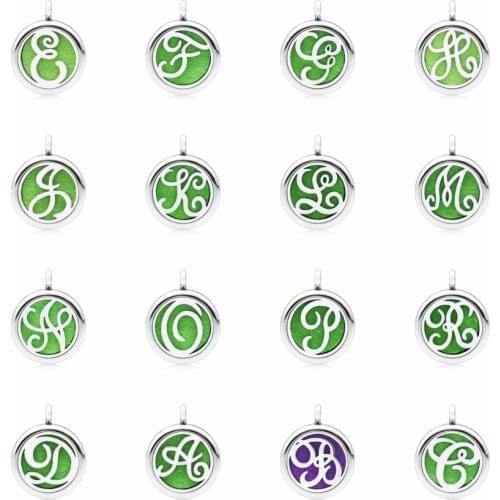 BOSHI Aromatherapy Necklace Diffuser Pendant For Women Jewelry 25mm Essential Oil Perfume Necklace Pendant Locket With 5pcs Pads