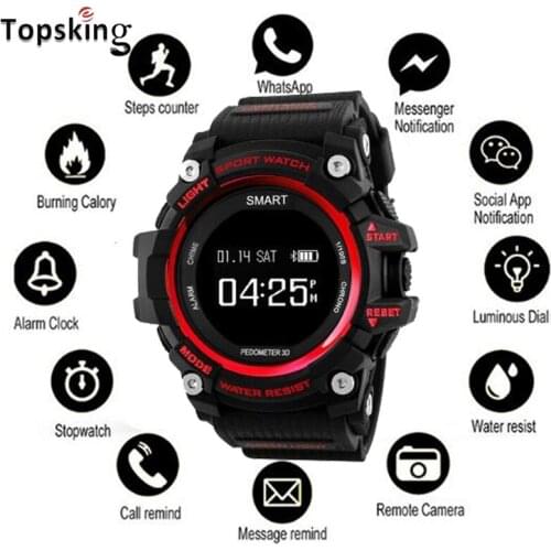 IP67 Waterproof Smart Watch Bluetooth Clock Notification Remote Control Pedometer Sport BRACELET Mens Wristwatch BAND EX16