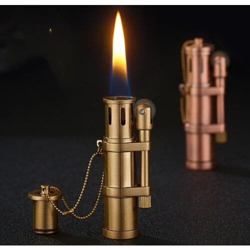 Classic Nostalgic Version of Kerosene Metal Creative Wind Wheel Flint Lighter Gift
