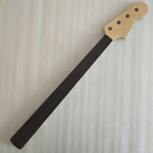 Maple 20 Fret FRETLESS P Bass style bass Guitar Neck Replacment Gloss
