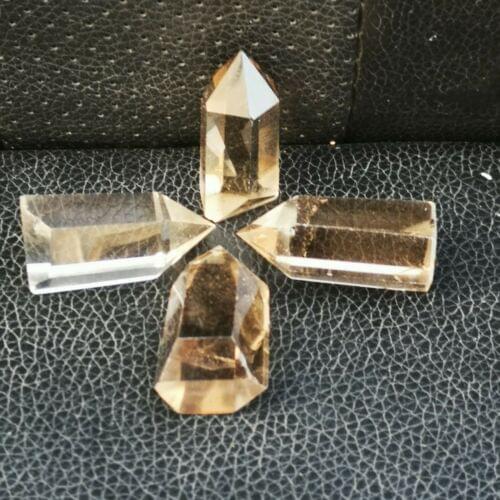 4pcs Natural Crystal Column Quartz Wand Point Obelisk Healing Top grade