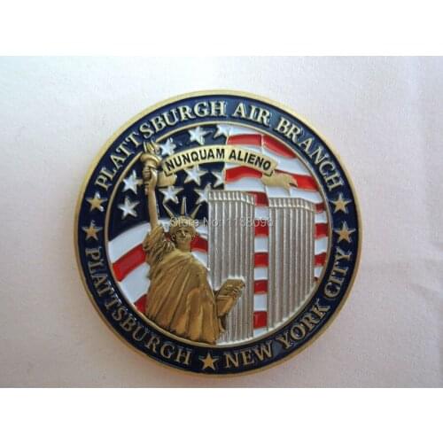 Low price custom US CUSTOMS AND BORDER PROTECTION NEW YORK AIR BRANCH CHALLENGE COIN cheap custom made usa round coins