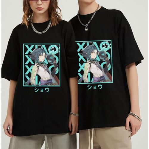 New Game Genshin Impact Xiao Graphic T Shirts Tee Shirt Oversize Japanese Style Oversized T Shirt Anime Men Woman T-shirts Tops