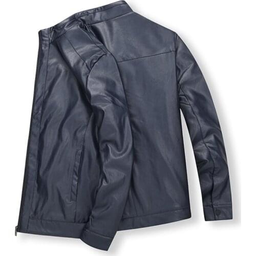 New large size 8XL Arrival Leather Jackets Mens jacket male Outwear Mens Coats winter Keep warm PU Jacket Coat Cashmere