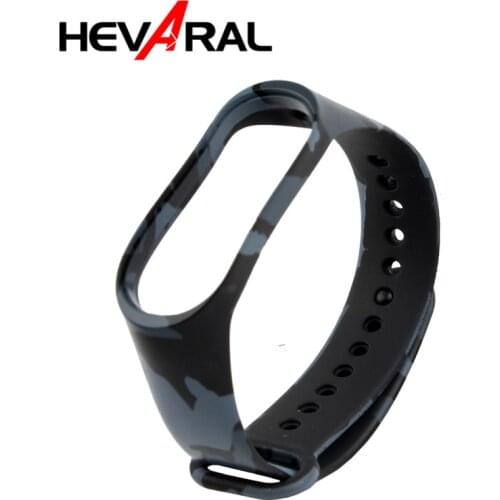 Hevaral Straps For Original Xiaomi Mi Band 3 Silicone Miband3 Bracelet Wristband Sport Replace Accessories For Xiao Mi Band 3