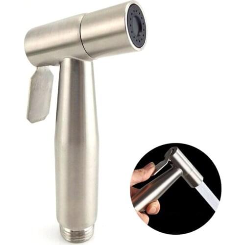 Toilet Sprayer Gun Stainless Steel Hand Bidet Faucet for Bathroom Hand Sprayer Shower Head Self Cleaning Bathroom Fixture