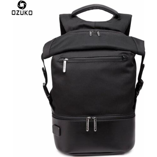 Ozuko Mens Backpack with 840D High Density Oxford Cloth Casual Rucksacks Laptop Backpacks College Student School Travel Bags