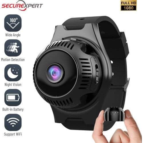Secret Mini Wifi Camera 1080P HD Watch Camcorder Remote Monitor Night Vision Small Security Camera Surveillance Video Recorder