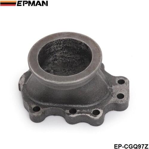 T25 T28 GT25 Turbocharge Downpipe 8 Point 2.5" V-band Cast Iron Flange Exhaust Manifold Converter Adapter EP-CGQ97Z