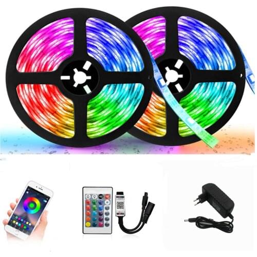 Bluetooth LED Strip RGB Led Light Tape SMD 2835 DC12V Waterproof LED Light 5m 10m diode Ribbon Flexible with Bluetooth remote