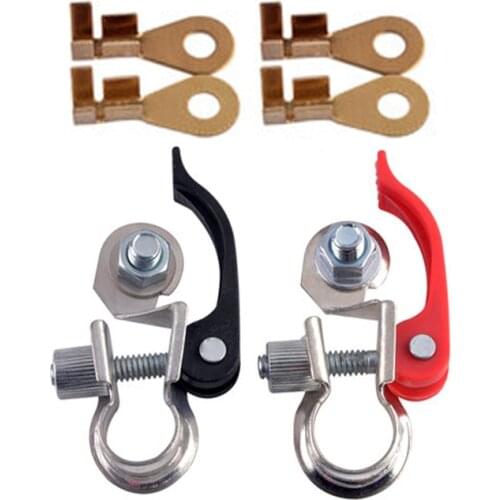 High-Quality Copper Car Battery Terminals Quick Clamp Terminals With 4Pcs Copper Lug Battery Switch