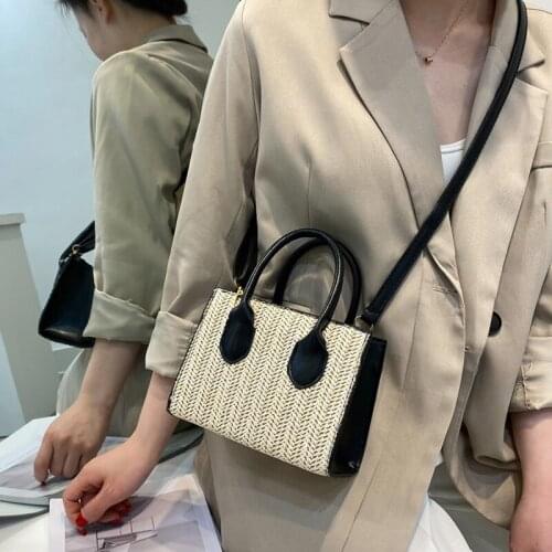 2021 Summer Straw Bags For Women Shoulder Crossbody Bags Female Travel Handbags Ladies Fashion Totes New