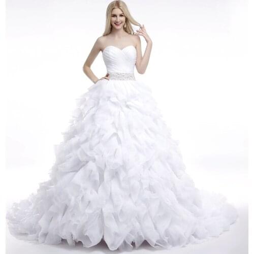 Beading Crystal Strapless New Sexy Vintage Princess Bridal Marriage Gown Bride Simple Party Events Long Luxury Wedding Dresses