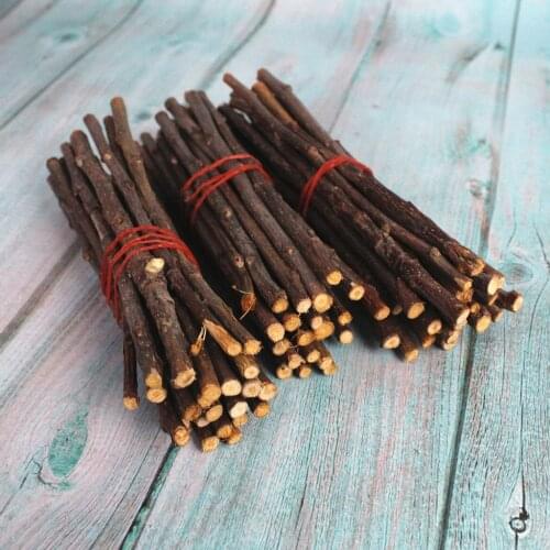 Natural 1kg Apple Wood Chew Sticks for Small Pets Hamster Guinea Pig Chinchillas Rats Squirrels