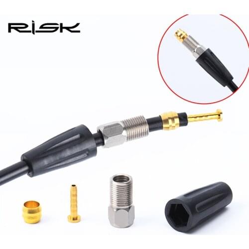 1 Set Bike Hydraulic Disc Brake Oil Pipe BH-59 Accessories Pressing Screw+Glue Sleeve+Pressing Ring+T Needle MTB Bicycle Parts