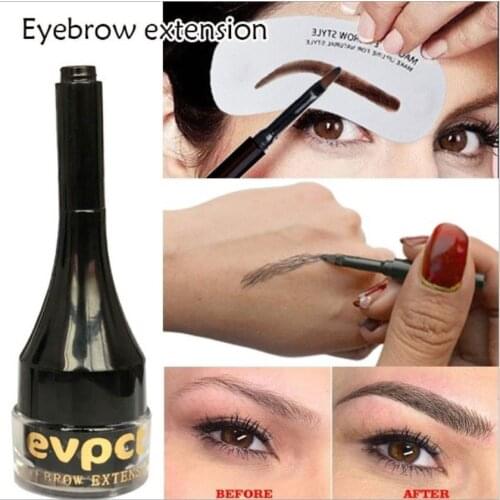 1PC Waterproof 3D Eyebrow Extensions Gel Fiber Building Brow Hair and Eye Brow Enhancer Brush Maquillajes Para Mujer T0165
