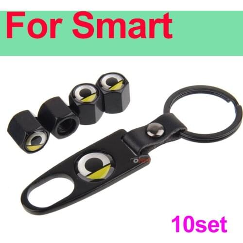 10set Car Accessory Smart Logo Auto Rim Tire Valve Caps Cover Dust-proof for W204 W124 W201 W202 W212