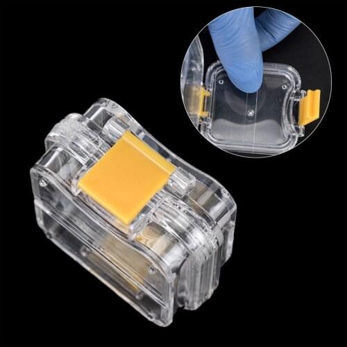 10pcs New Dental Small Transparent Crown-keeping Box With Clear Flexible Film Inside