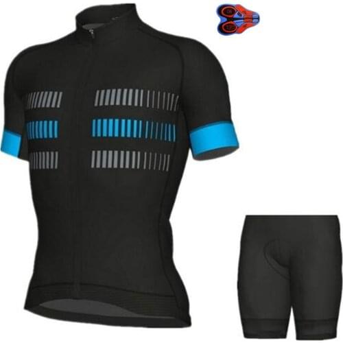 2019 Pro Team BLACK Custom Cycling Jersey 9D PAD Bike Shorts Set Men Ropa Ciclismo Maillot Culotte Bicycling Top Bottoms