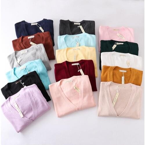 2020 Spring Cosplay School JK Uniform Cardigans Sweater For Lovely Girls Women Long Sleeve Knitted Japanese Sailor Uniform Tops