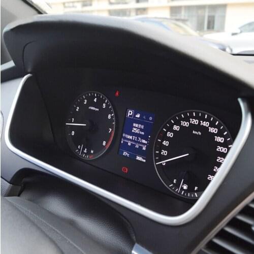 For Hyundai NiNth Sonata accessories 2015 2016 2017 ABS Matte Car Dashboard Frame Decoration Cover Trim car styling 1pcs