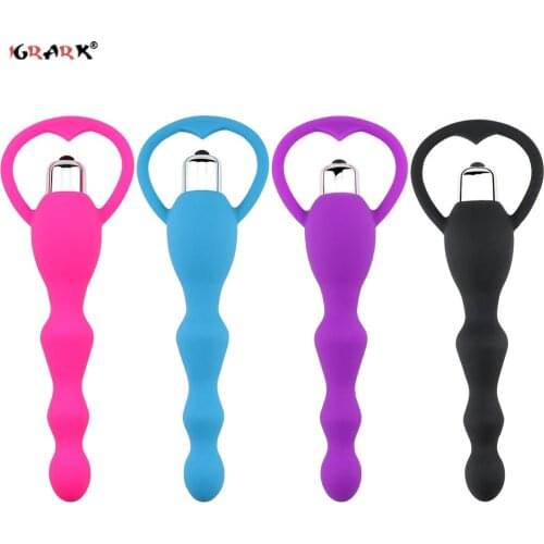 Anal Vibrator Anal Plug Dildo Vibrators Male Prostate Massager Butt Plug Vibrador Anal Sex Toys for Men Women