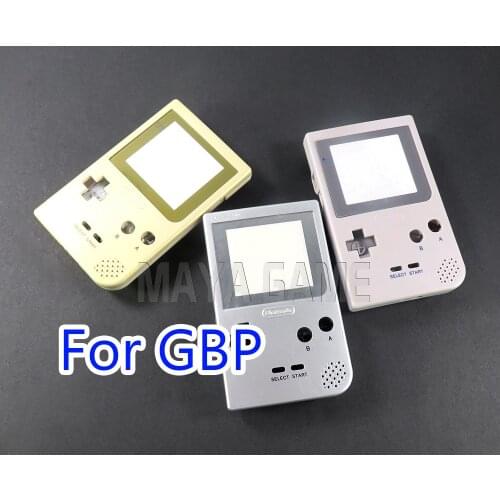 Full Case Cover Housing Shell for Gameboy Pocket Game Console for GBP Gold Sliver Grey Shell Case Buttons rubber pads