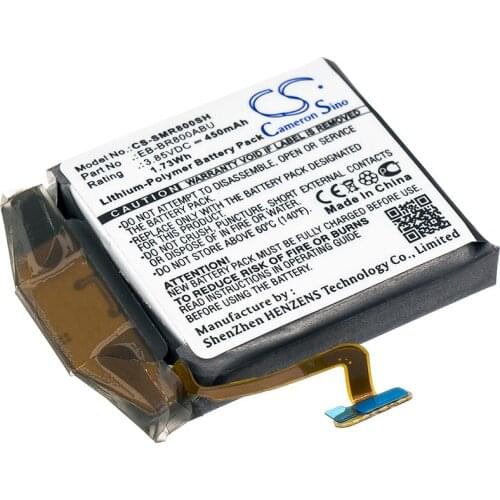 CS 450mAh / 1.73Wh battery for Samsung Galaxy Watch 46mm, SM-R800, SM-R805 EB-BR800ABU, GH43-04855A