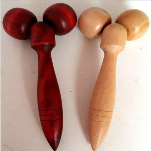 Wooden Eye Face Roller Health Care Massager Primary Wood Color Relaxing Neck Chin Slimming Face-lift Massage Tool
