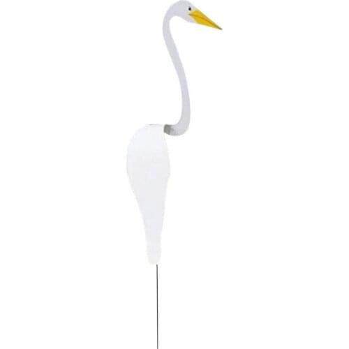 Dynamic White Swirl Bird Decorations Deocr Garden Pleasant And Eye-catching Slight Handmade Add Entertainment ABS Wind Chimes